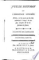 Julie Benson ou L'Innocence opprimée