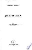 Juliette Adam. - Le Caire: Ed. Dar Al-Maaref 1961. VIII, 694 S. 8°
