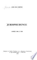 Jurisprudence 1895-1974