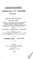 Jurisprudence commerciale et maritime de Nantes