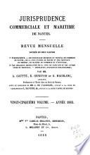 Jurisprudence commerciale et maritime de Nantes