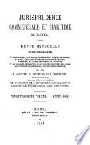 Jurisprudence commerciale & maritime de Nantes