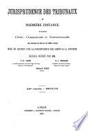 Jurisprudence des tribunaux de première instance