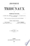 Jurisprudence des tribunaux de première instance