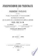 Jurisprudence des tribunaux de première instance