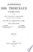 Jurisprudence des tribunaux de première instance