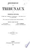 Jurisprudence des tribunaux