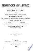 Jurisprudence des tribunaux