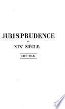 Jurisprudence du XIXe siècle