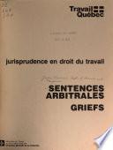 Jurisprudence en droit du travail