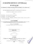 Jurisprudence générale du Royaume