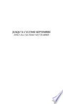 Jusqu'à l'ultime septembre