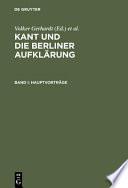 Kant und die Berliner Aufklärung