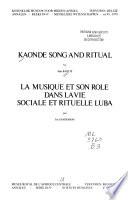 Kaonde Song and Ritual