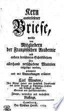 Kern auserlesener Briefe