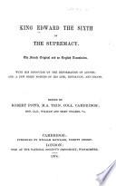 King Edward the Sixth on the Supremacy