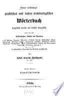 Kleines vollständiges praktisches und techno-terminologisches Wörterbuch französisch-deutsch und deutsch-französisch