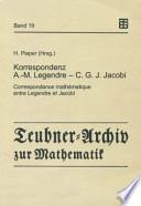 Korrespondenz Adrien-Marie Legendre — Carl Gustav Jacob Jacobi