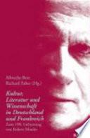 Kultur, Literatur und Wissenschaft in Deutschland und Frankreich