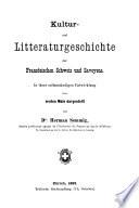 Kultur- und Litteraturgeschichte der französischen Schweiz und Savoyens
