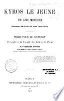 Kyros le jeune en Asie mineure