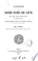 L'abbaye de Notre-Dame-de-Lône et ses succursales, de l'ordre de Cluny
