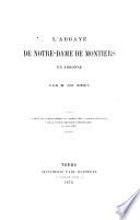 L'Abbaye de Notre-Dame de Montiers en Argonne