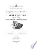 L'abbé Leblond (1738-1809), second fondateur de la Bibliothèque Mazarine
