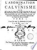 L'abomination du calvinisme