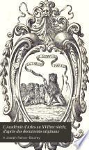 L'Académie d'Arles au XVIIme siècle