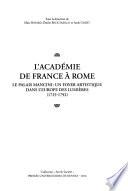 L'Académie de France à Rome