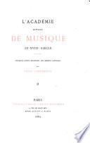 L'Académie royale de musique au XVIIIe siècle