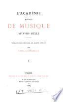 L'Académie Royale de Musique au XVIIIe siècle