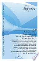 L'accompagnement dans le champ professionnel