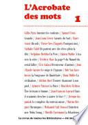 L'Acrobate des mots n°1 - Eté 2013