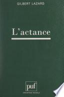 L'actance