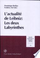 L'actualitè de Leibniz