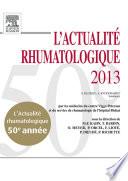 L'actualité rhumatologique 2013