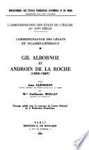 L'administration des États de l'Église au XIVe siècle: Gil Albornoz et Androin de la Roche (1353-1367)