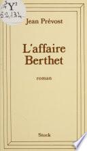 L'affaire Berthet
