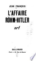 L'affaire Röhm-Hitler