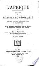 L'Afrique: choix de lectures de géographie