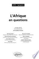 L'Afrique en questions