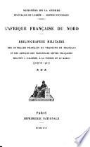 L'Afrique française du nord