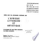 L'Afrique littéraire et artistique