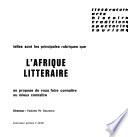 L'Afrique littéraire