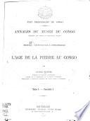 L'age de la pierre au Congo