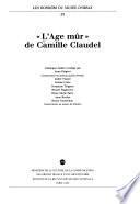 L'Age mûr de Camille Claudel