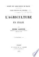 L'agriculture en italie