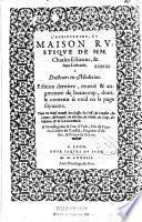 L'Agriculture et maison rustique de MM. Charles Estienne et Iean Liébault... Edition derniere, reueuë & augmentée de beaucoup... plus vn brief recueil des chasses du cerf, du sanglier, du lieure, du renard, du blereau, du connil, du loup, des oiseaux, & de la fauconnerie